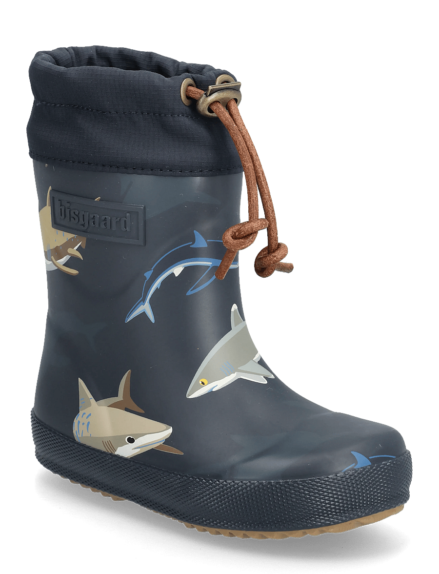 Bisgaard - bisgaard thermo - gefütterte gummistiefel - deep blue shark - 0
