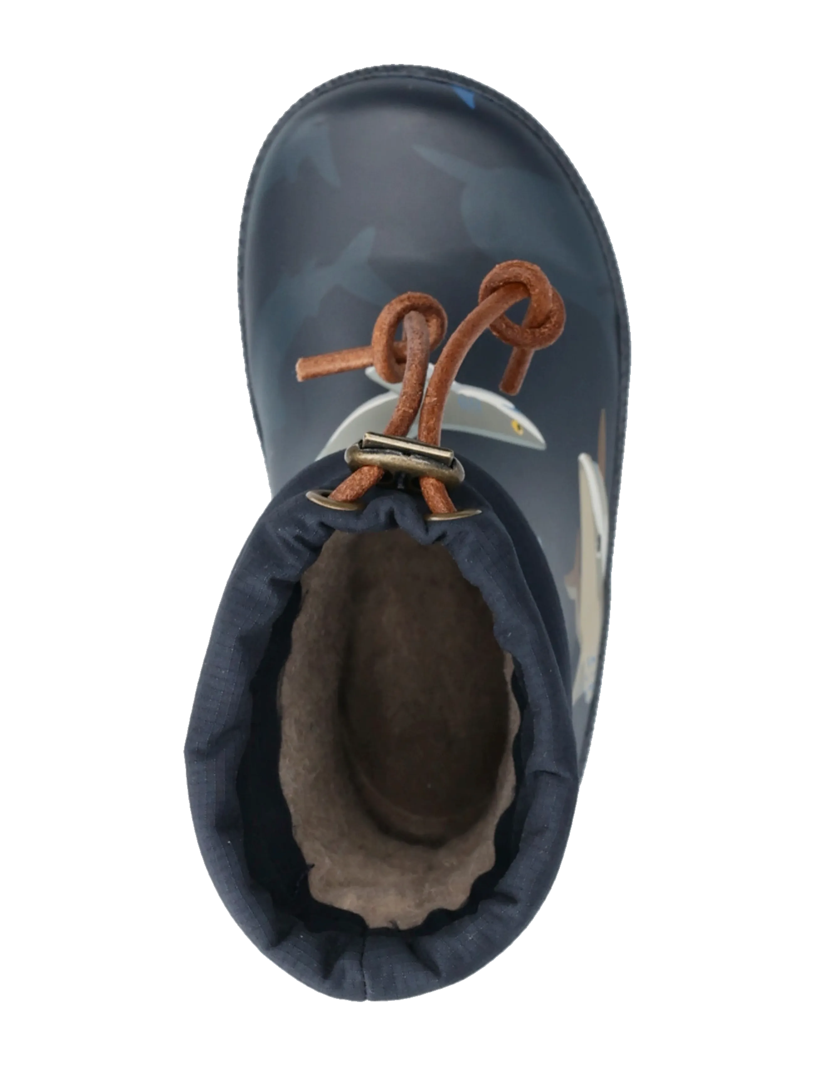 Bisgaard - bisgaard thermo - lined rubberboots - deep blue shark - 3