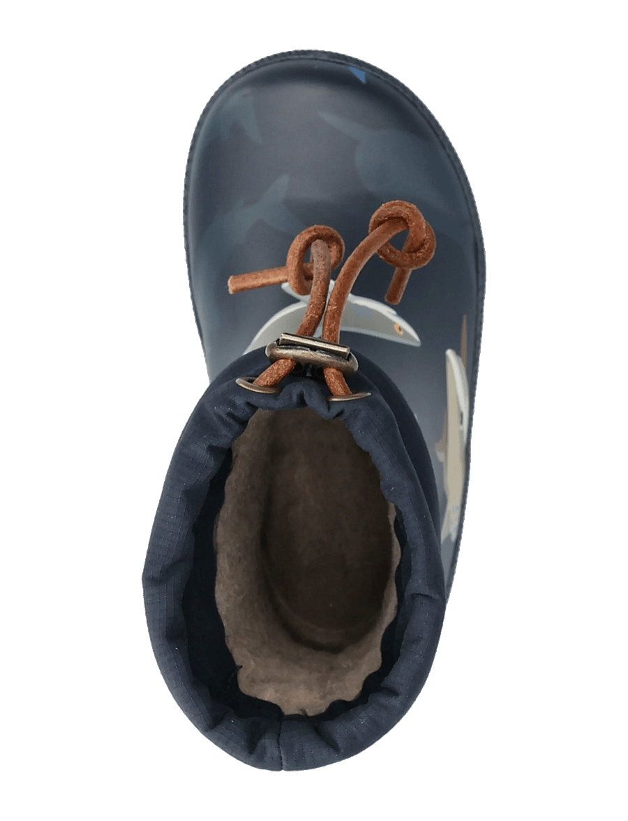 Bisgaard - bisgaard thermo - gefütterte gummistiefel - deep blue shark - 3