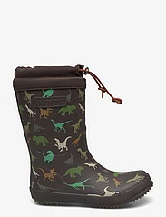 Bisgaard - bisgaard thermo - lined rubberboots - brown dino - 1