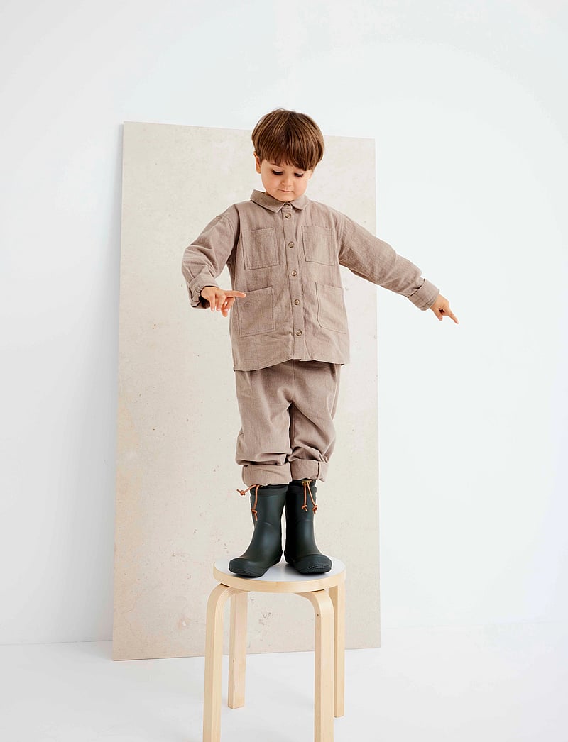 Bisgaard - bisgaard thermo - gefütterte gummistiefel - olive - 0