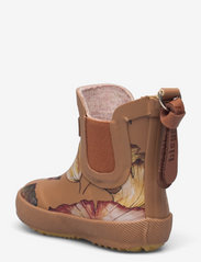 Bisgaard - bisgaard baby rubber - gummistøvler uten linjer - camel flowers - 2