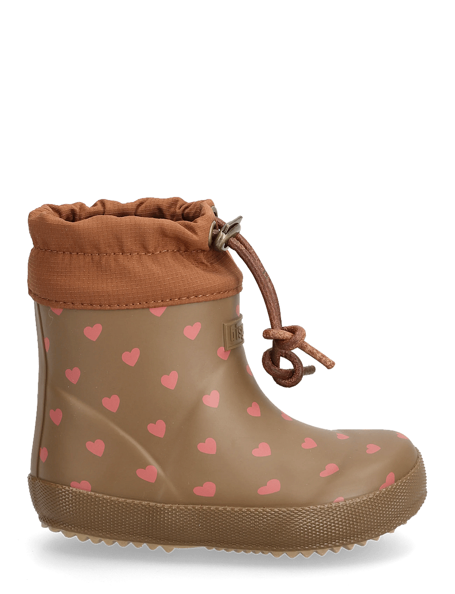 Bisgaard - bisgaard baby thermo - gefütterte gummistiefel - chocolate heartbeat - 2