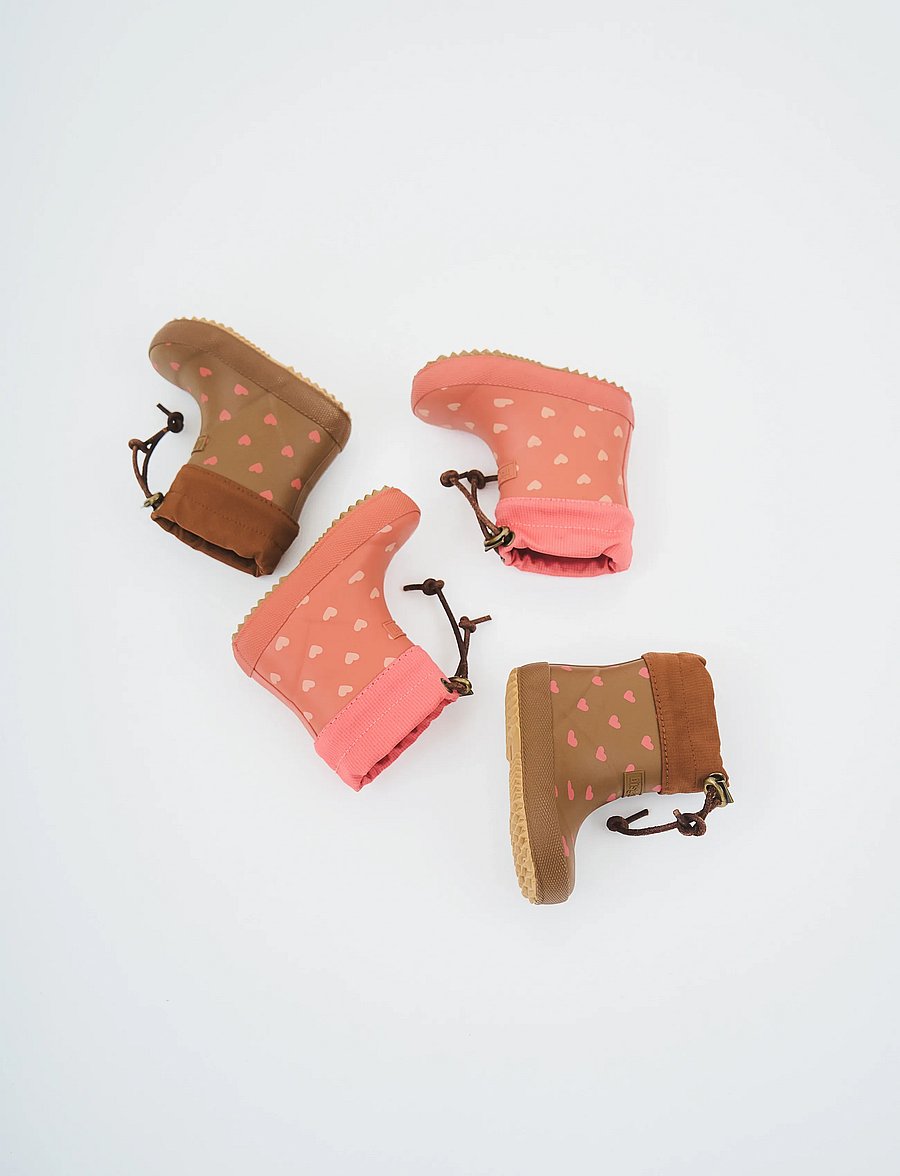 Bisgaard - bisgaard baby thermo - gefütterte gummistiefel - chocolate heartbeat - 0