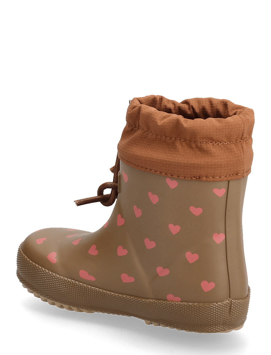 Bisgaard - bisgaard baby thermo - gefütterte gummistiefel - chocolate heartbeat - 3