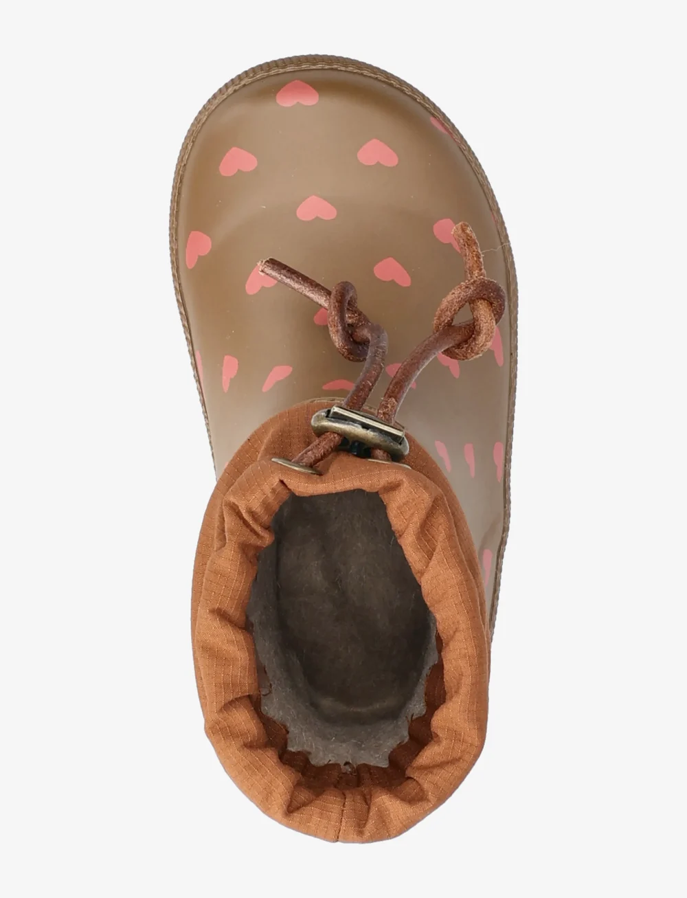 Bisgaard - bisgaard baby thermo - rubberlaarzen met voering - chocolate heartbeat - 4