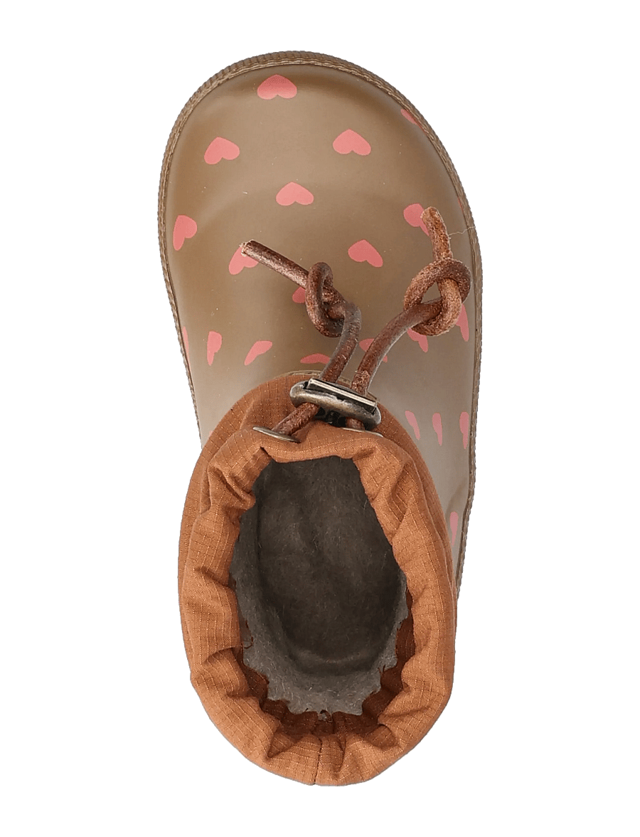 Bisgaard - bisgaard baby thermo - gefütterte gummistiefel - chocolate heartbeat - 4