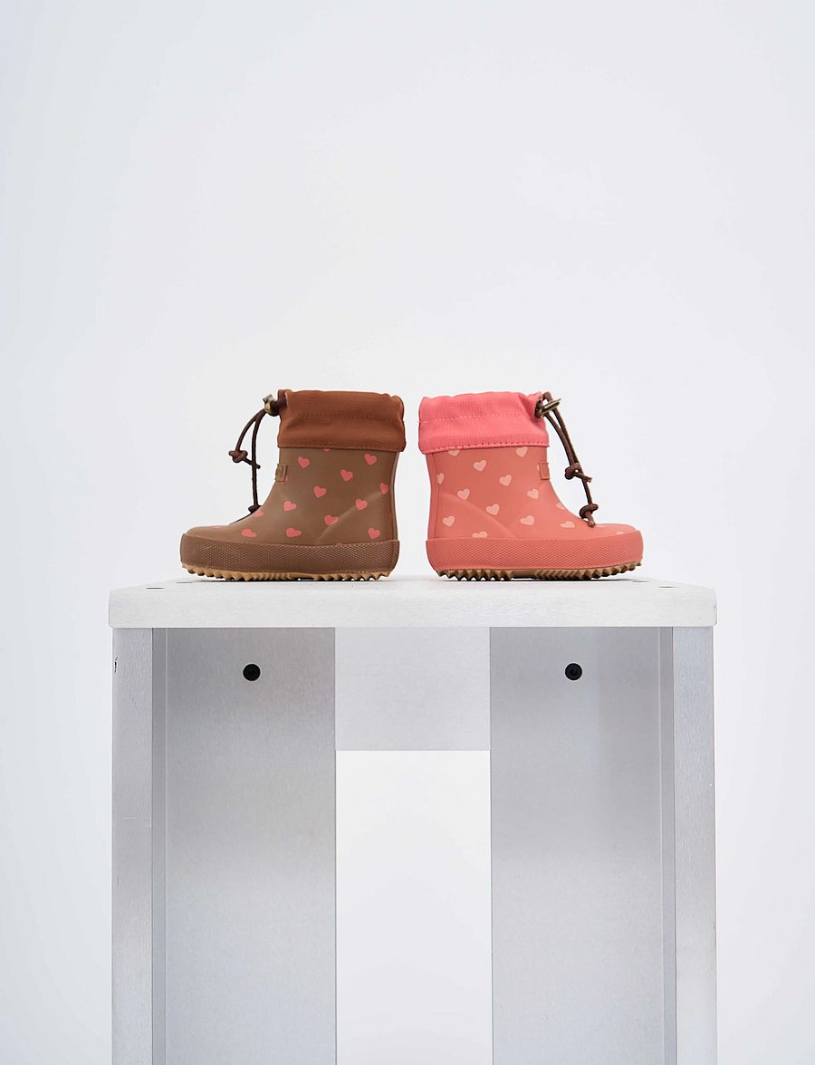 Bisgaard - bisgaard baby thermo - fodrade gummistövlar - ruby heartbeat - 0