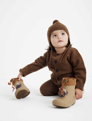 Bisgaard - bisgaard thermo baby - gummistøvler med linjer - brown puppy - 5