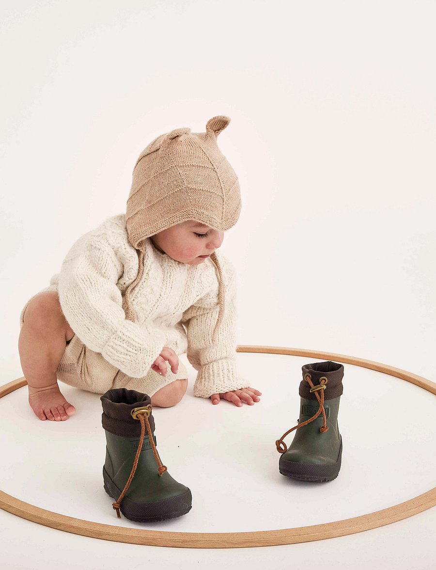 Bisgaard - Bisgaard Thermo Baby - fodrade gummistövlar - green - 0