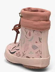 Bisgaard - bisgaard thermo baby - lined rubberboots - rose-flower - 2