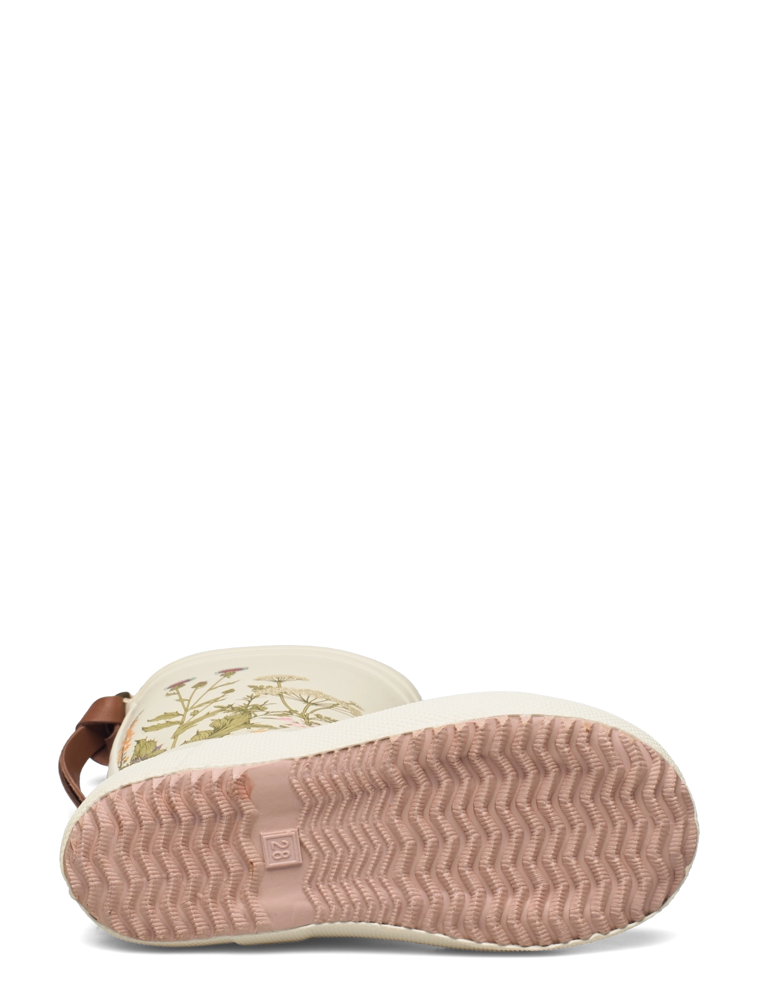 Bisgaard - Red barnet x bisgaard rubberboot - beige-flowers - 4