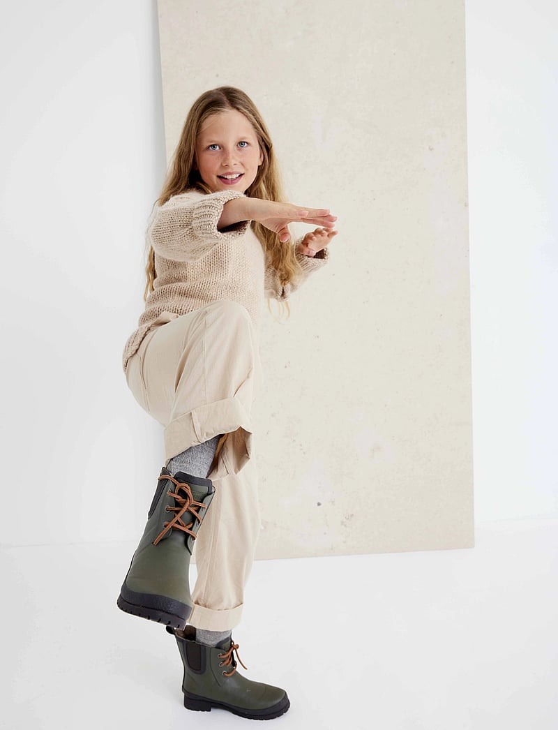 Bisgaard - bisgaard rain wool - lined rubberboots - green - 0