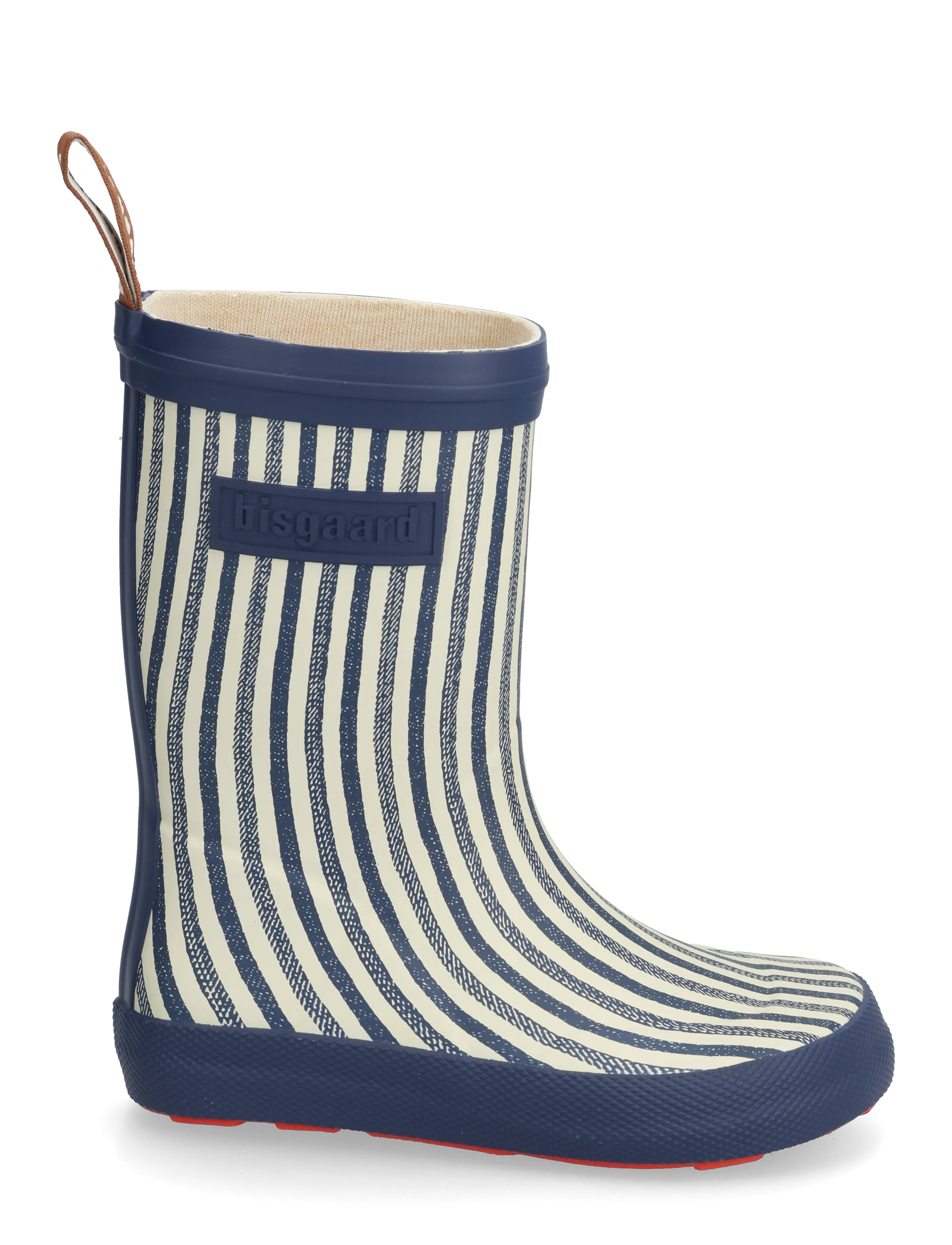 Bisgaard - bisgaard barefoot high rubber - ungefütterte gummistiefel - sailor stripes - 1