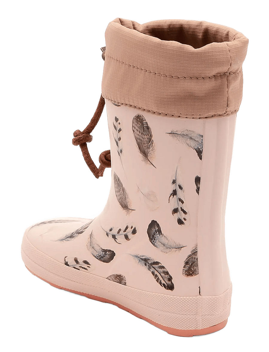 Bisgaard - bisgaard barefoot thermo high rubber - fodrade gummistövlar - feather - 2