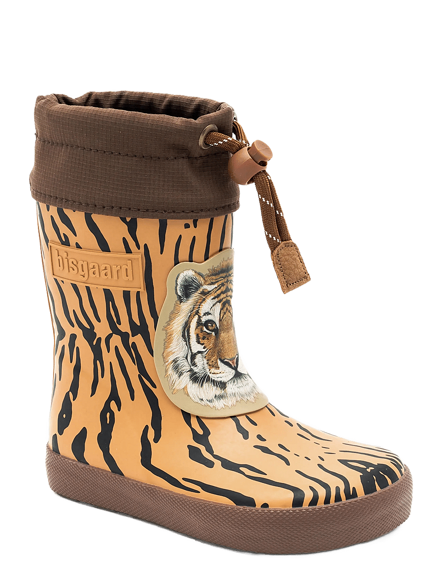 Bisgaard - bisgaard barefoot thermo high rubber - fodrade gummistövlar - tiger - 1