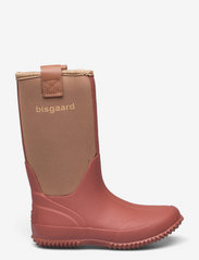 Bisgaard - bisgaard neo thermo - gummistøvler med linjer - old rose - 1