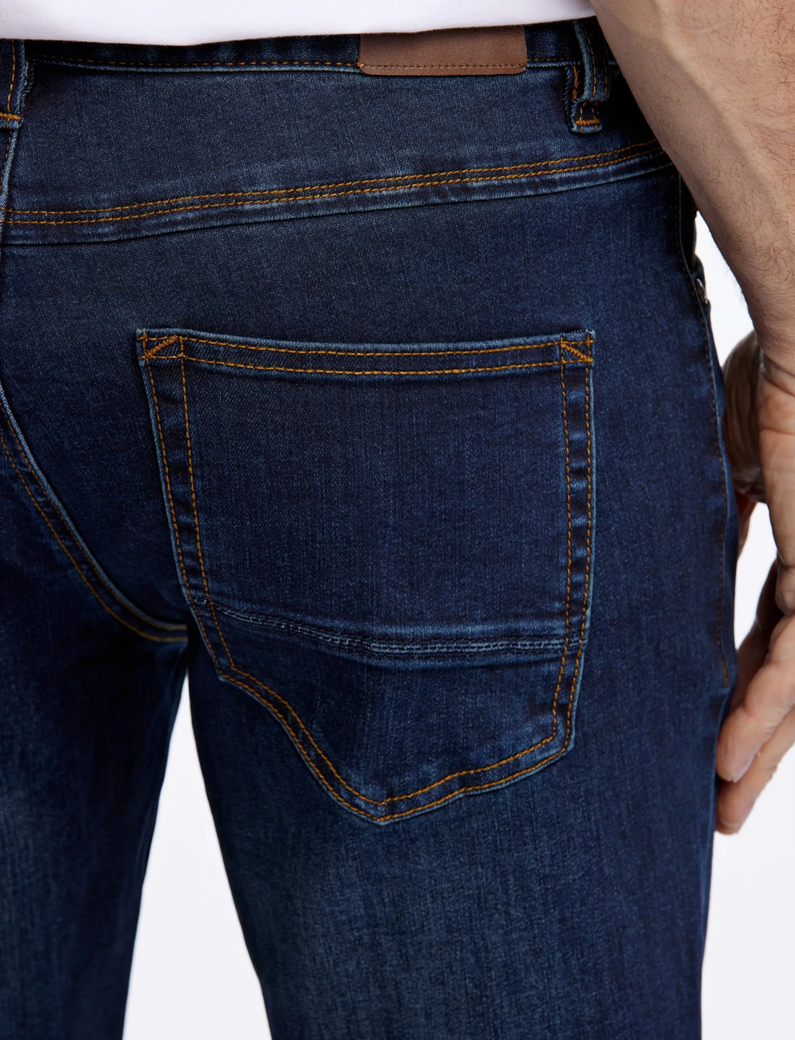 Bison 5 Pocket Jeans Superflex Stay Cool Taperet Fit herr – bild 4