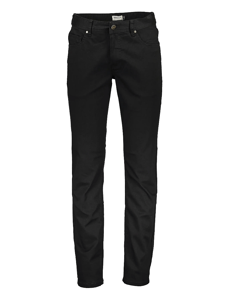 Bison - 5 pocket jeans - Superflex - Tapered fit - alt kitsenevad teksad - black - 1