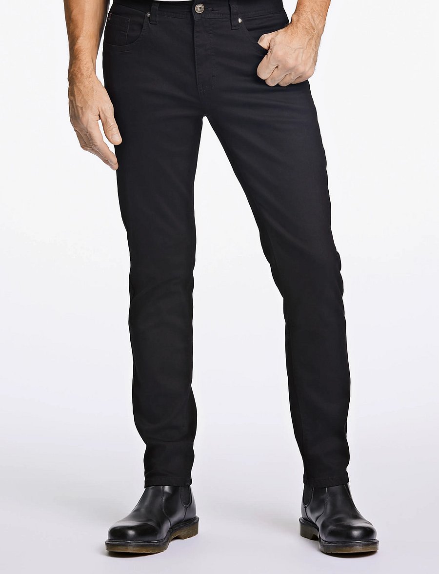 Bison - 5 pocket jeans - Superflex - Tapered fit - alt kitsenevad teksad - black - 0