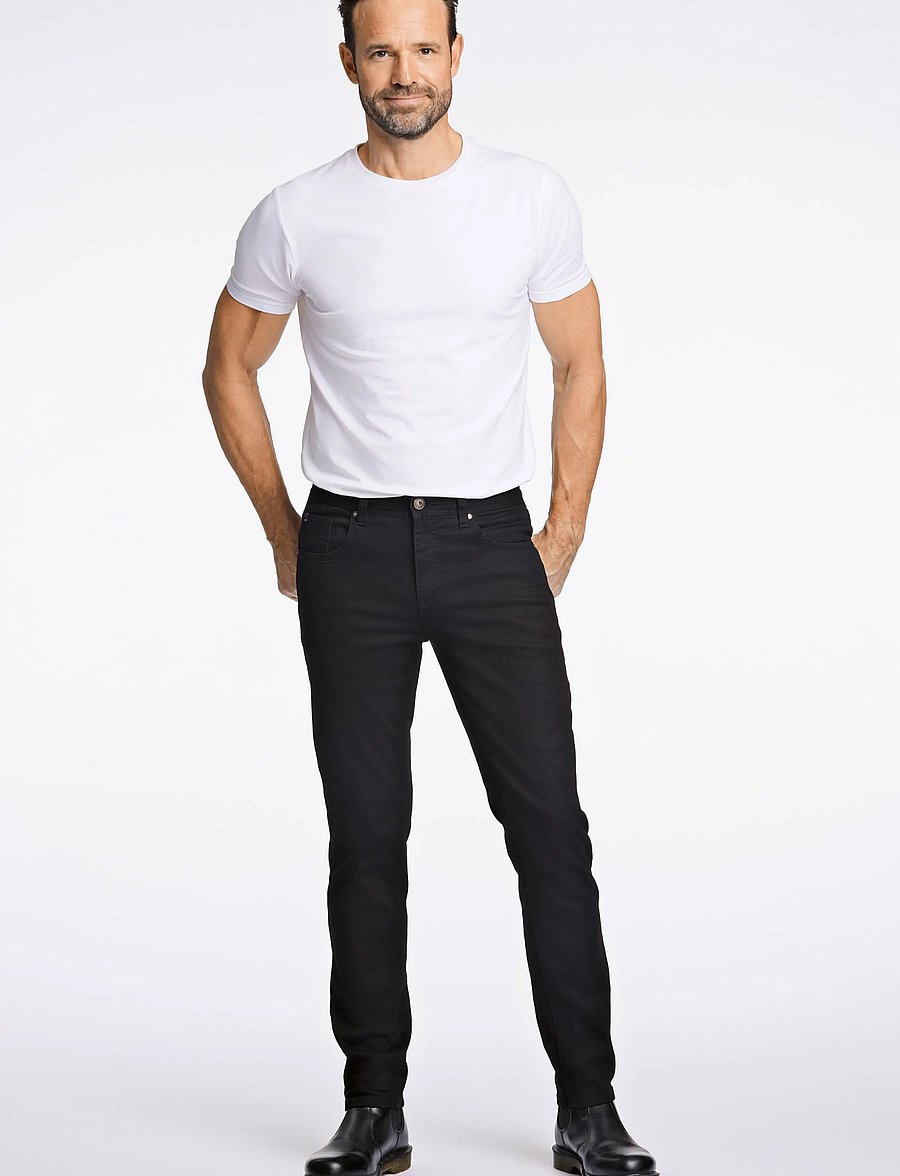 Bison - 5 pocket jeans - Superflex - Tapered fit - alt kitsenevad teksad - black - 3
