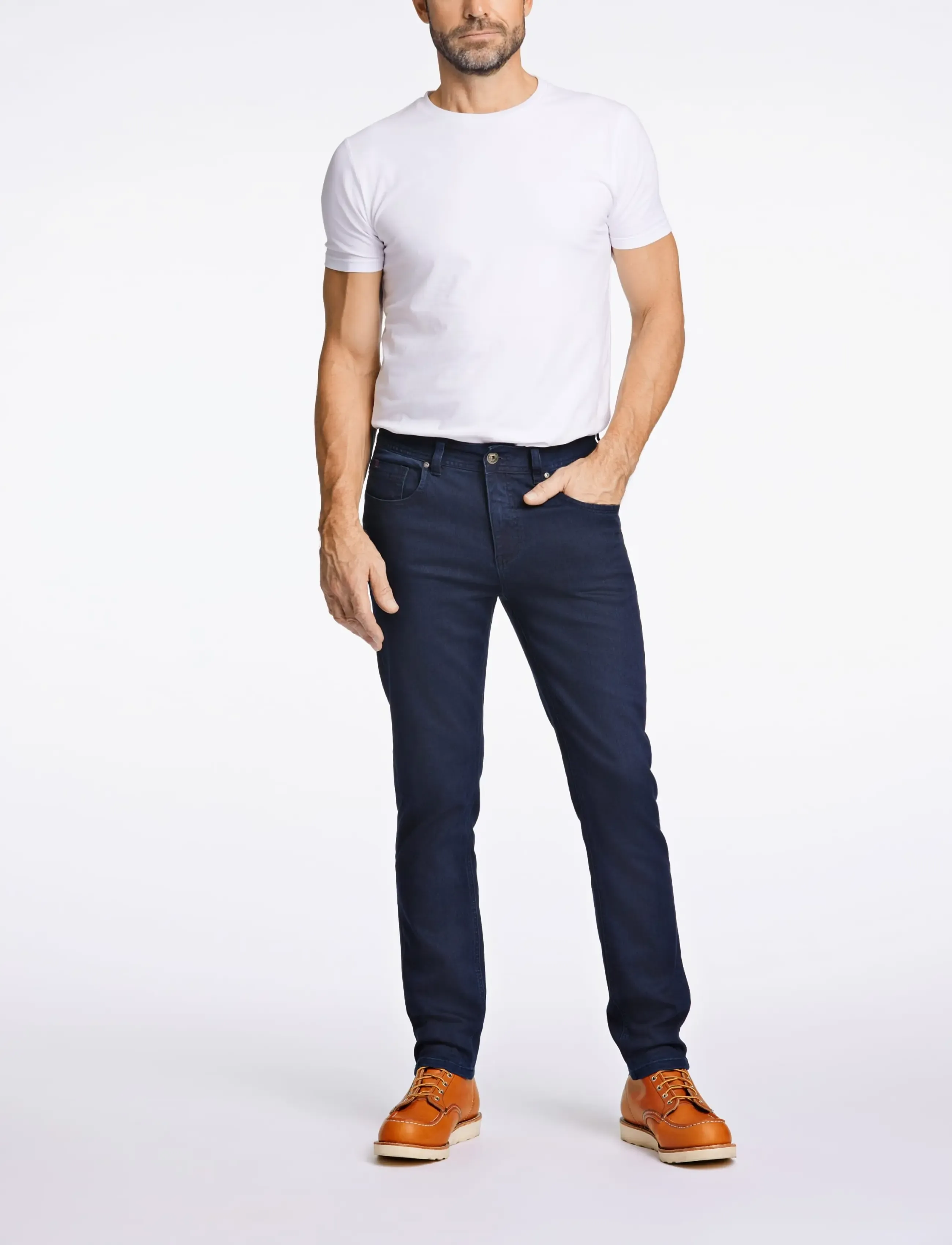 Bison 5 Pocket Jeans Superflex Tapered Fit herr – bild 2