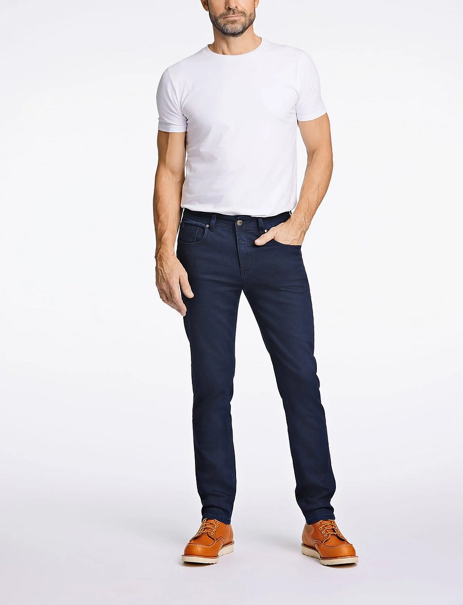 Bison - 5 pocket jeans - Superflex - Tapered fit - schmal zulaufende jeans - fine blue - 3