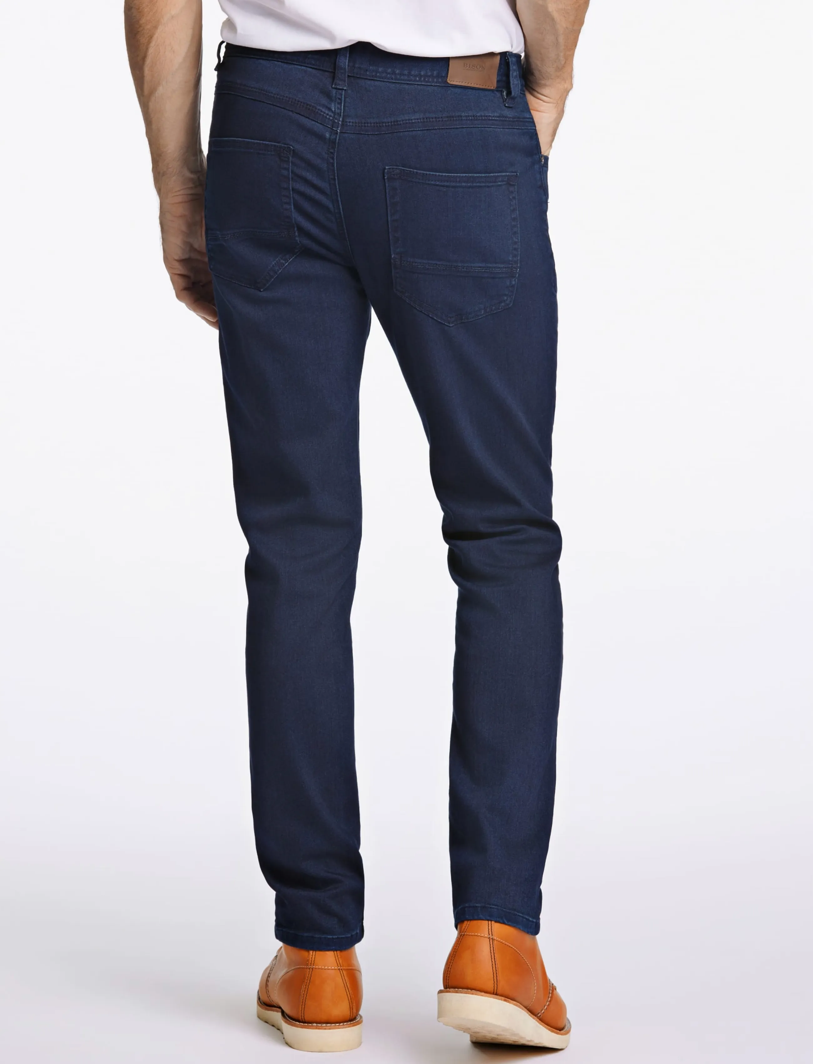 Bison 5 Pocket Jeans Superflex Tapered Fit herr – bild 3