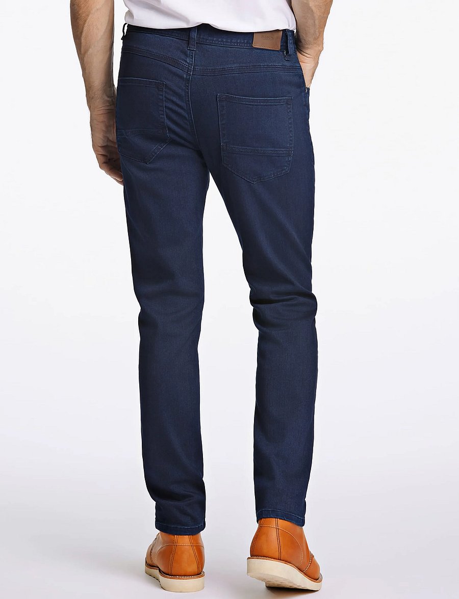 Bison - 5 pocket jeans - Superflex - Tapered fit - schmal zulaufende jeans - fine blue - 4