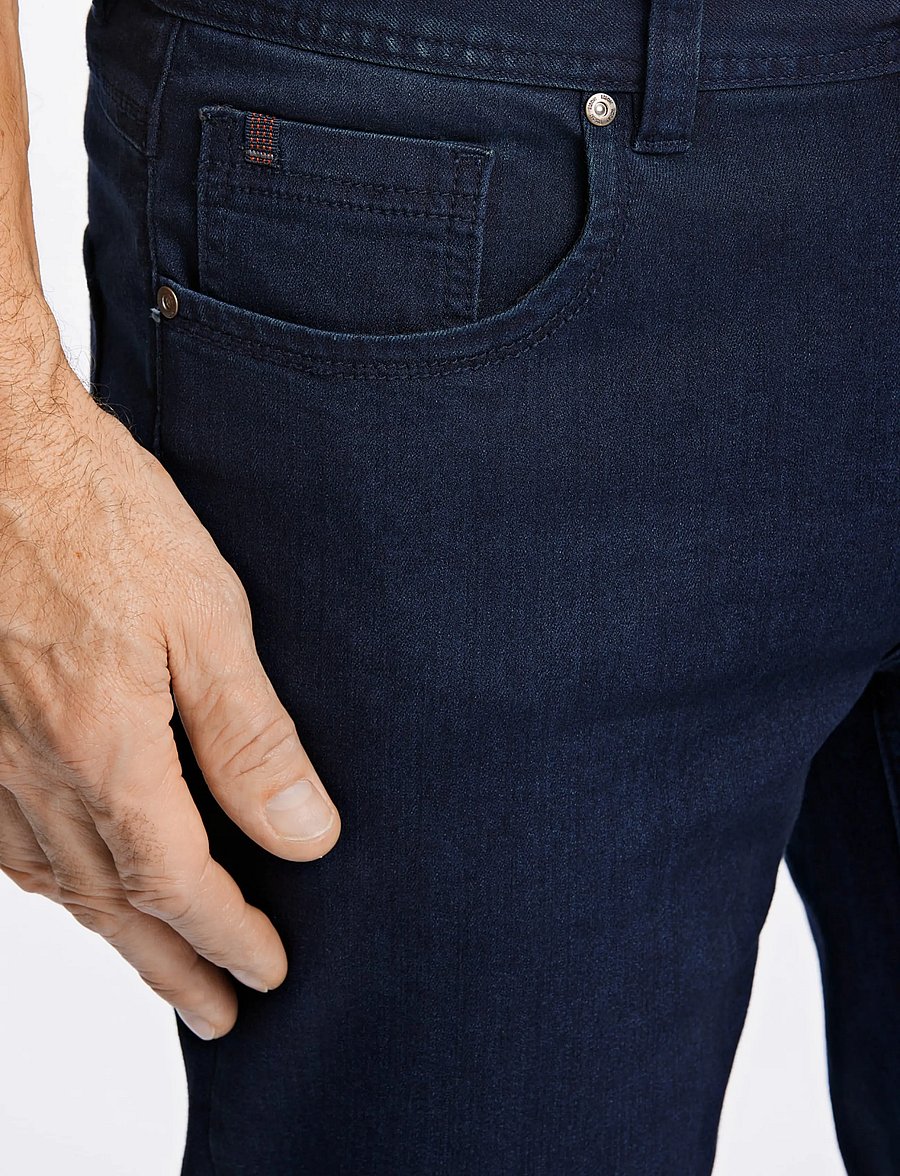 Bison - 5 pocket jeans - Superflex - Tapered fit - schmal zulaufende jeans - fine blue - 5