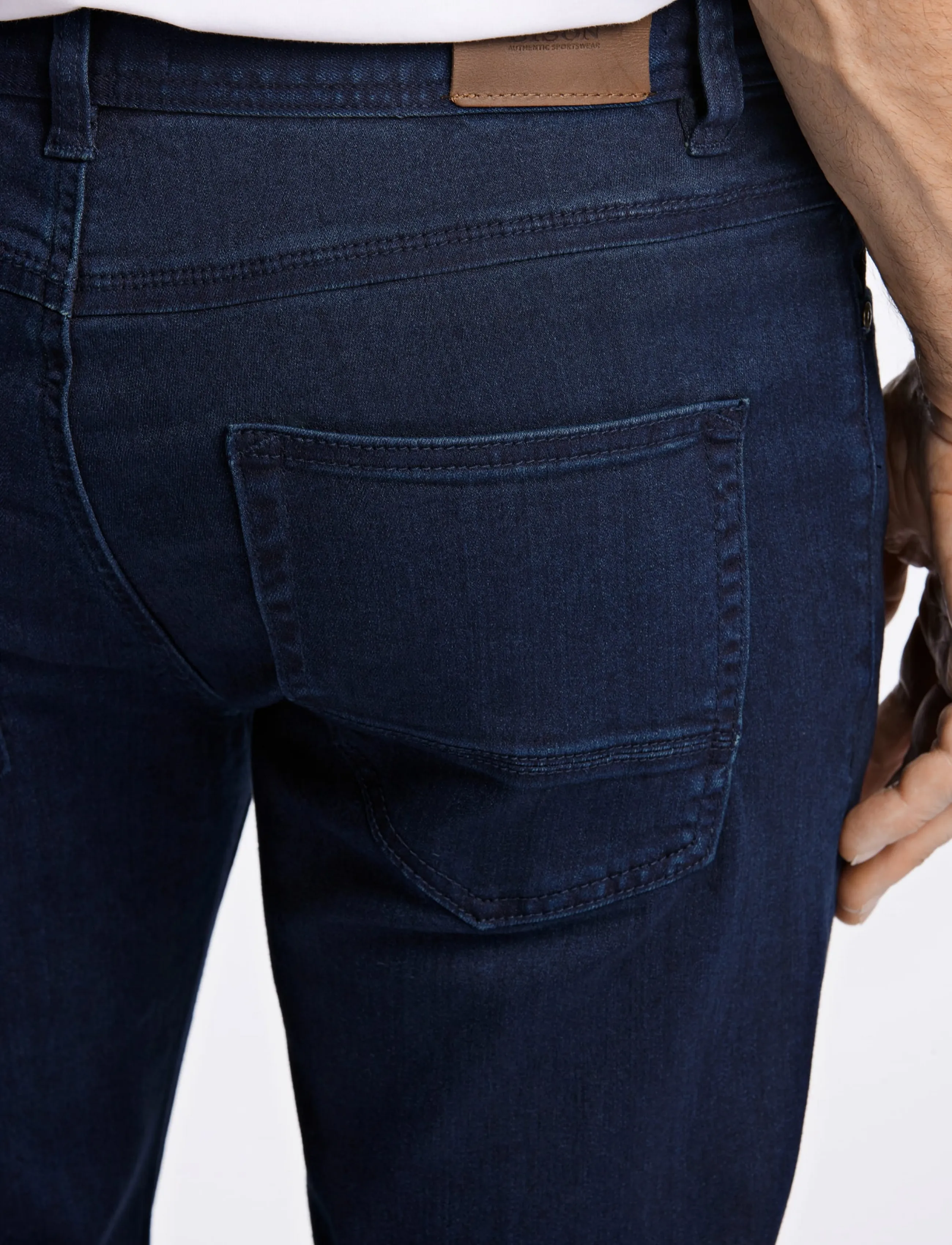 Bison 5 Pocket Jeans Superflex Tapered Fit herr – bild 5