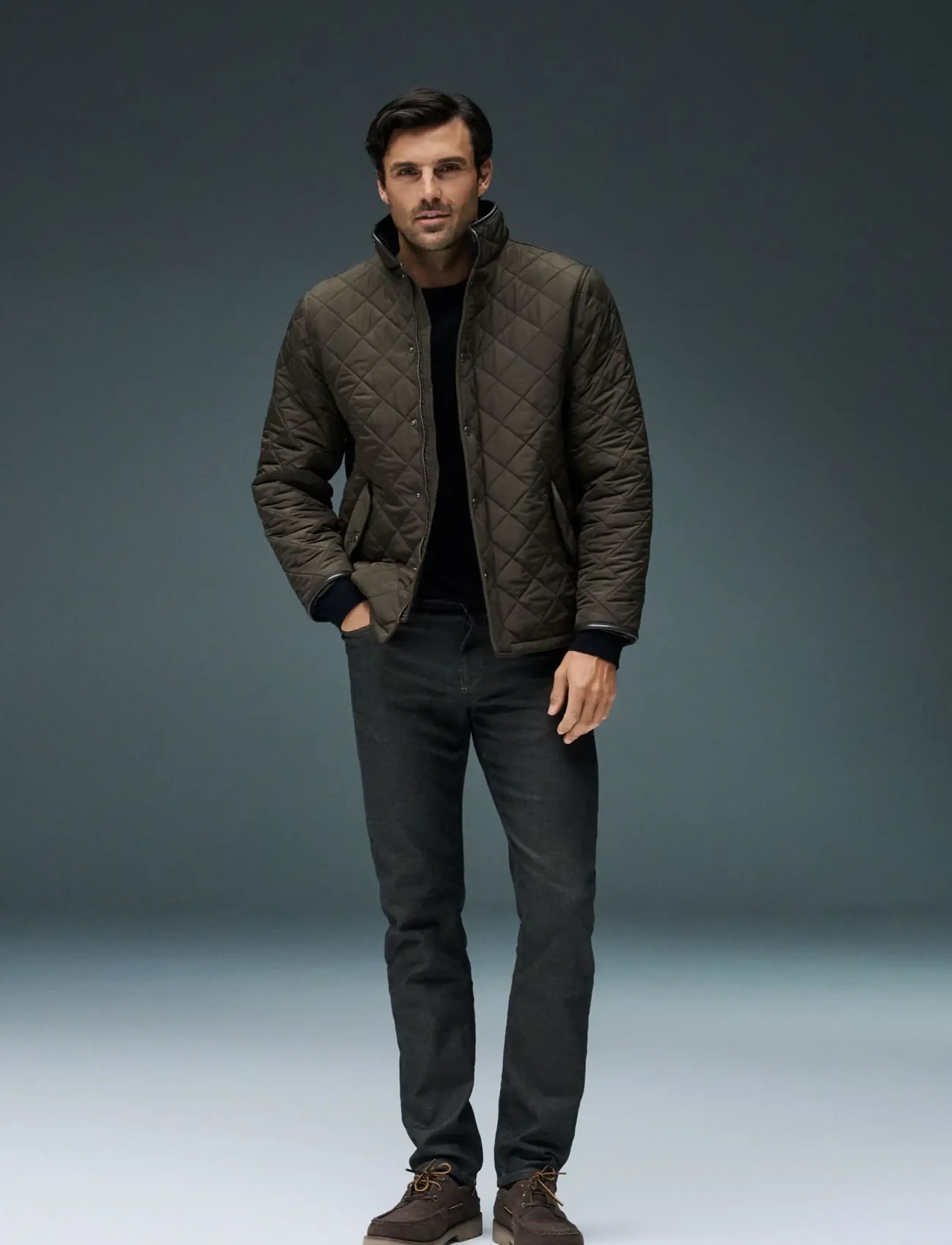 Bison 5 pocket jeans - Superflex - Tapered fit - Denim clothing - COATED BROWN / brown