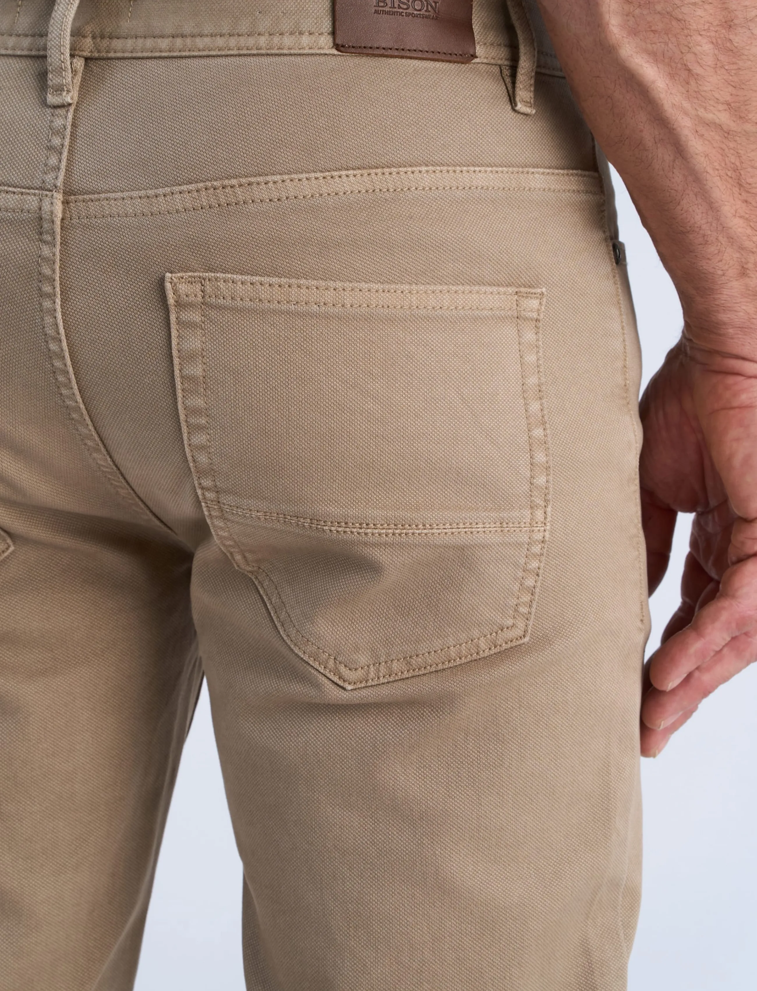 Bison 5 Pocket Cashmere Touch Pants casual byxor herr – bild 4