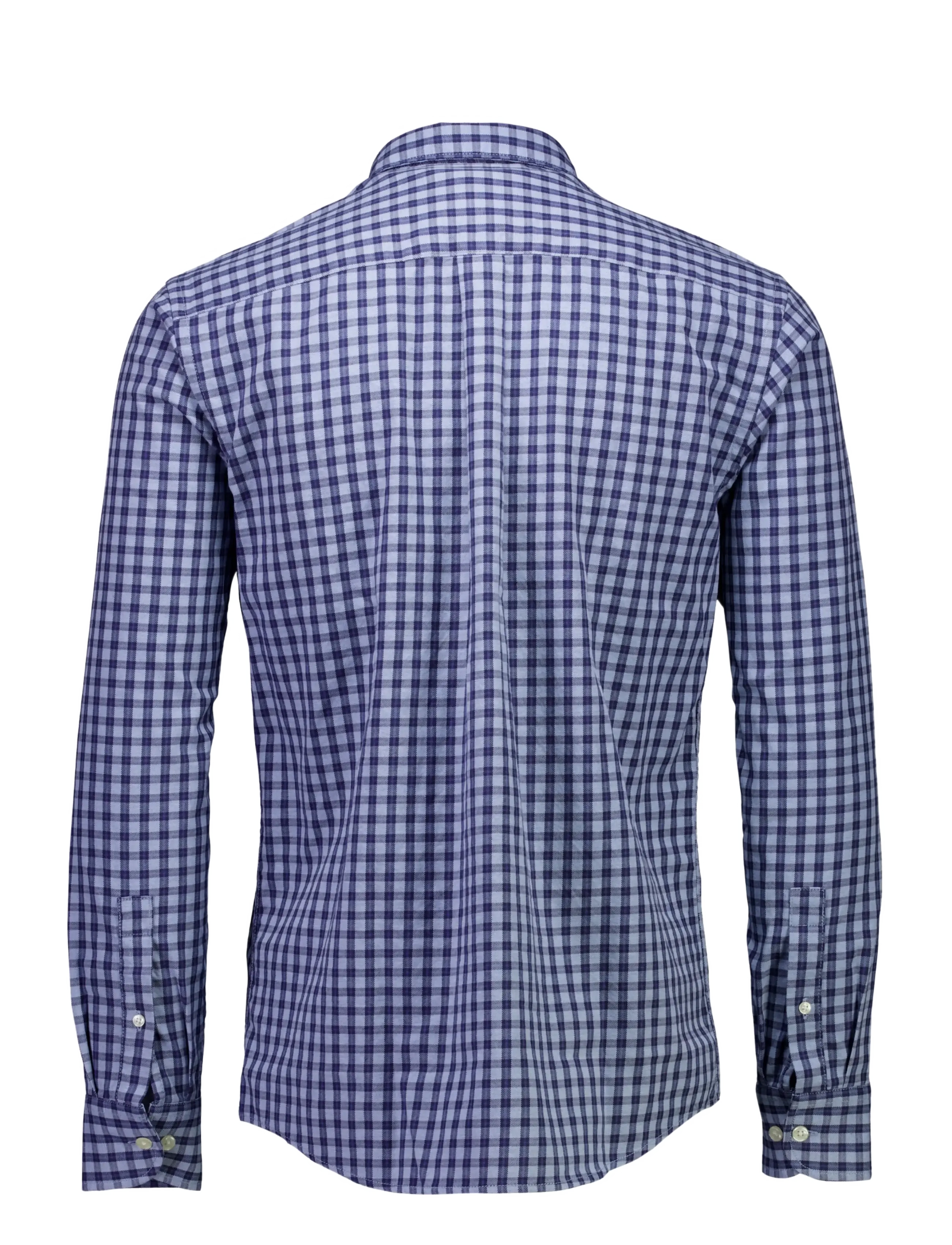 Bison - Checked shirt L/S - blue - 1