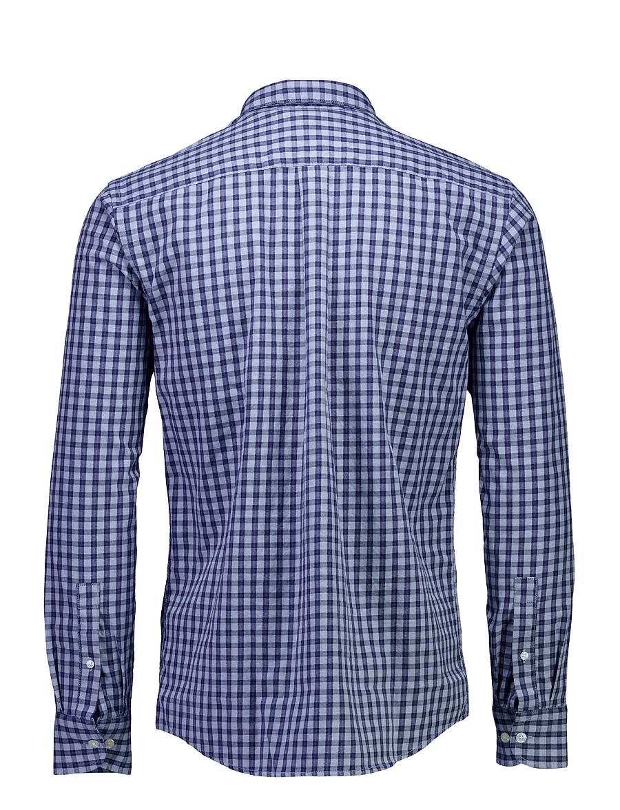 Bison - Checked shirt L/S - blue - 1