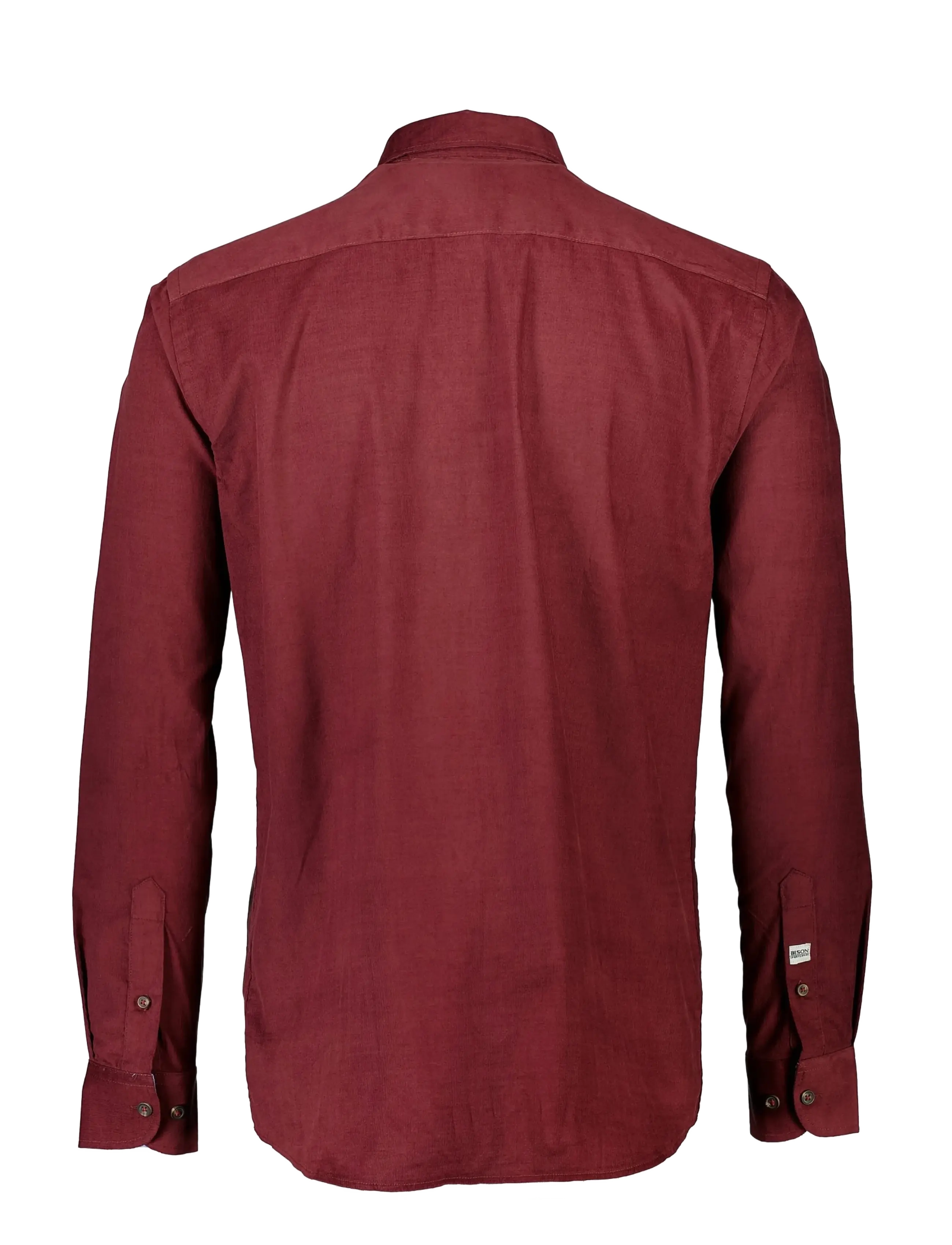 Bison - Fine corduroy shirt L/S - fløjlsskjorter - bordeaux - 2