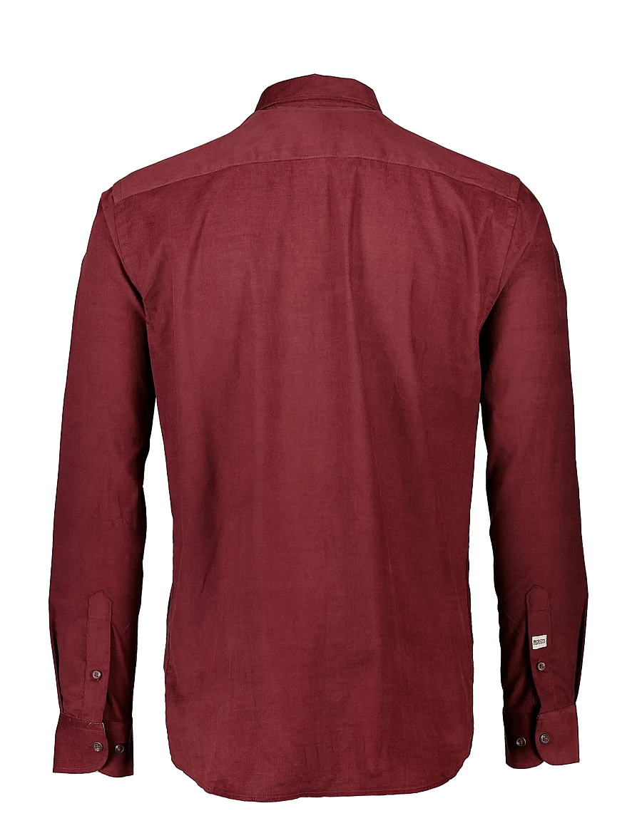 Bison - Fine corduroy shirt L/S - fløjlsskjorter - bordeaux - 2