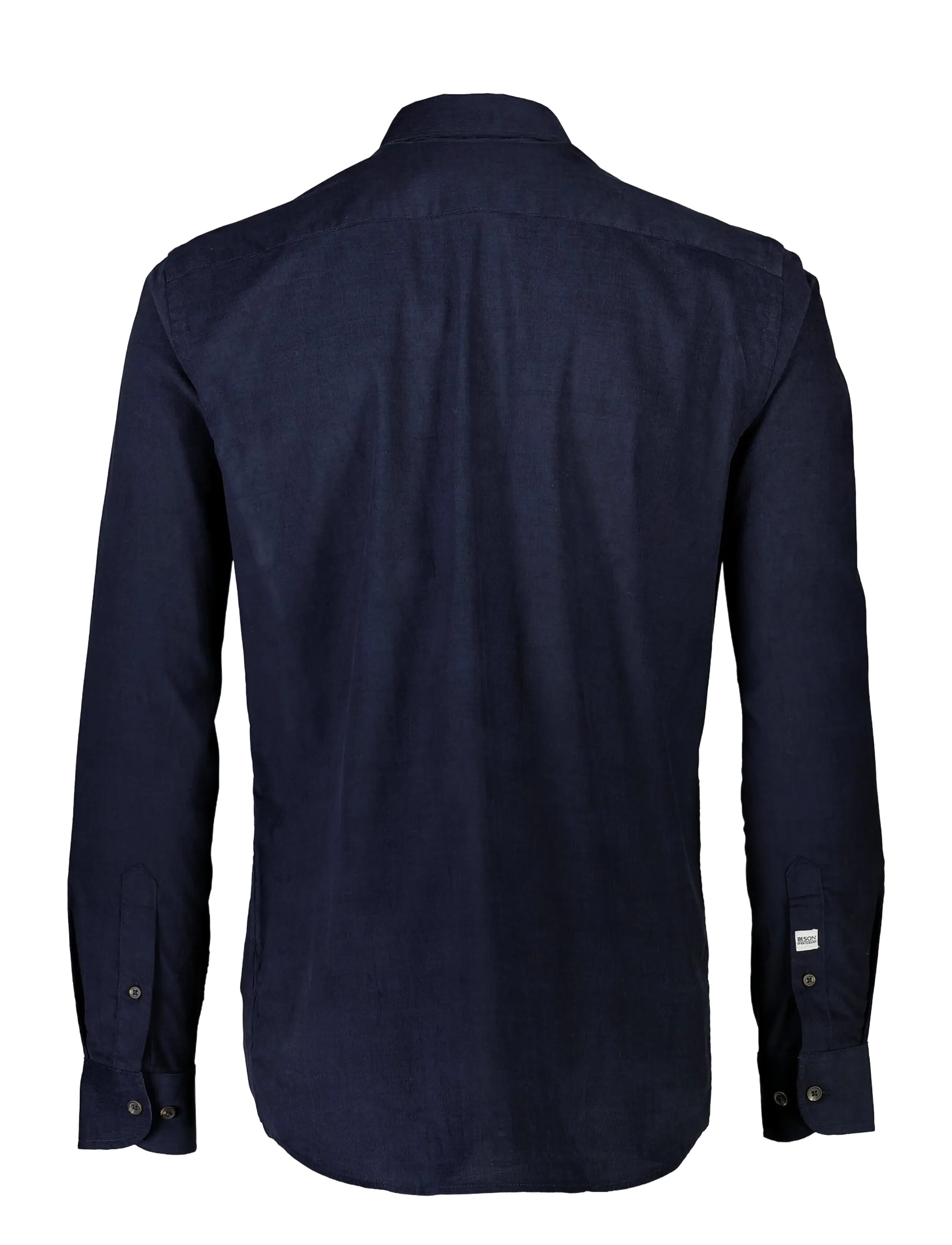 Bison - Fine corduroy shirt L/S - fløjlsskjorter - navy - 2