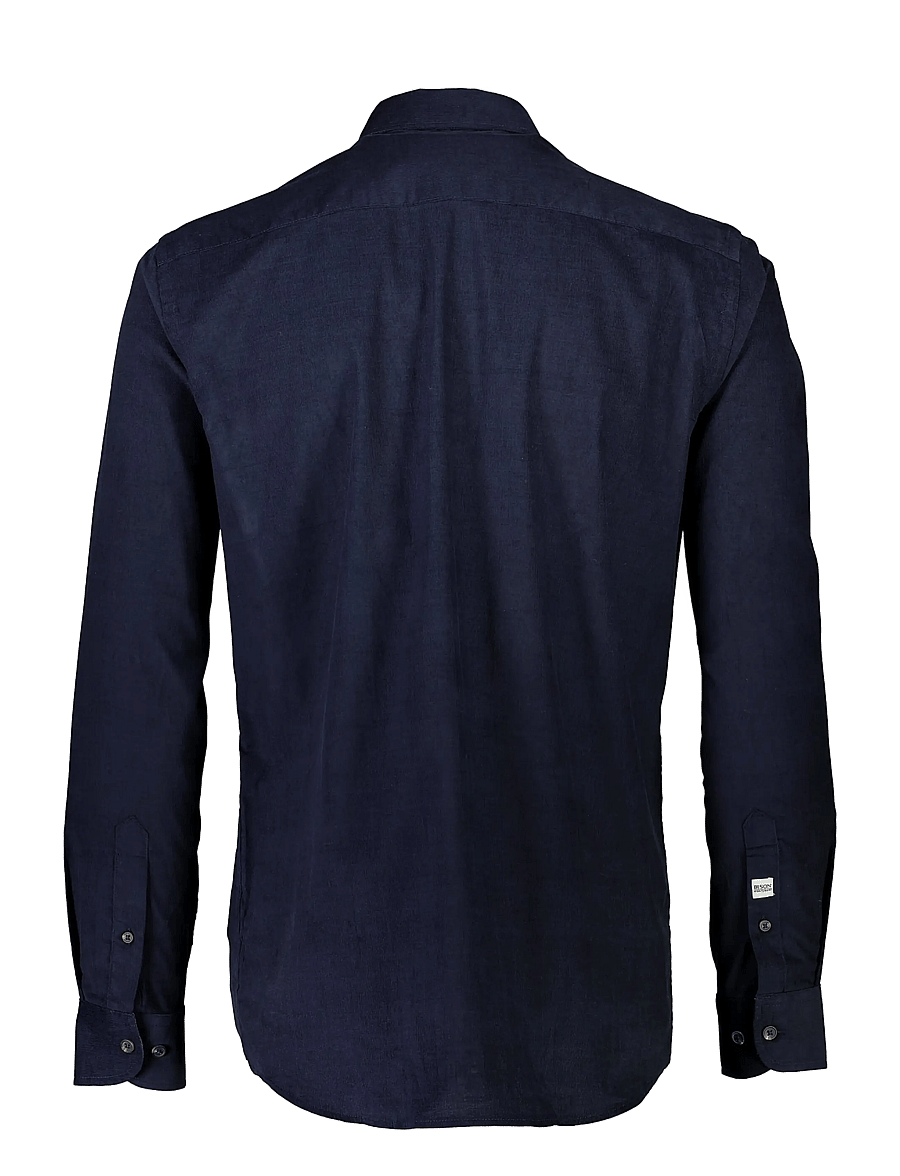 Bison - Fine corduroy shirt L/S - manchesterskjortor - navy - 2