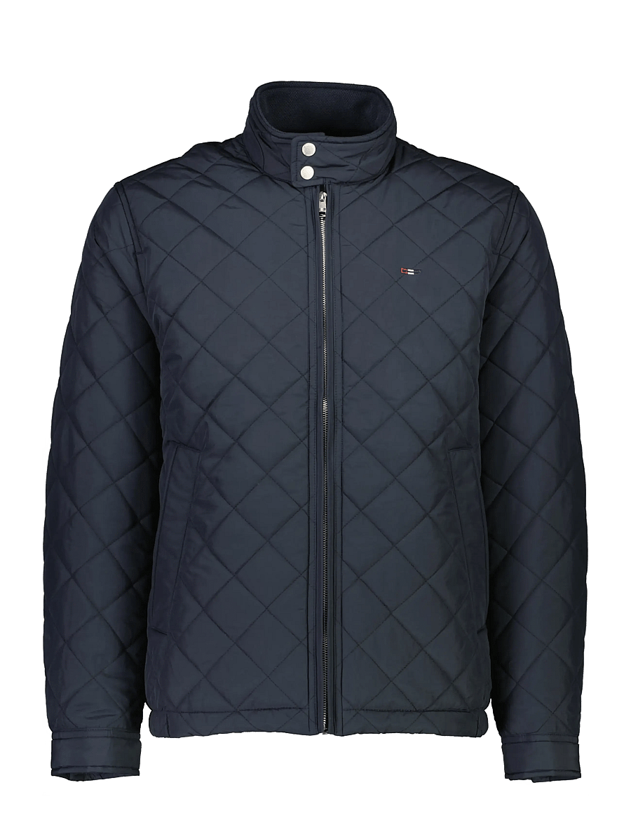 Bison - Classic quilted jacket - höstjackor - dk navy - 1
