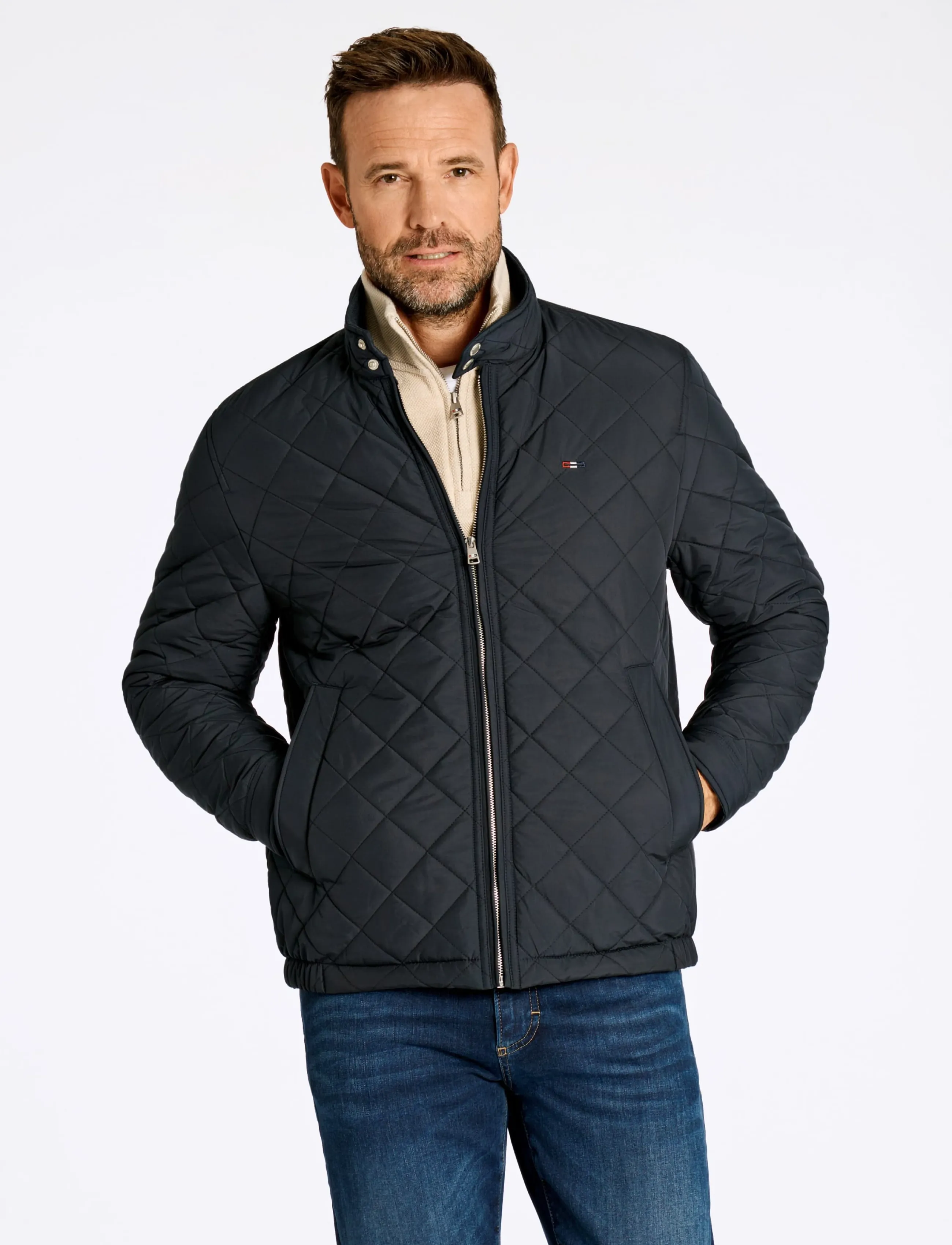 Bison Classic quilted jacket - Üleriided - DK NAVY / navy