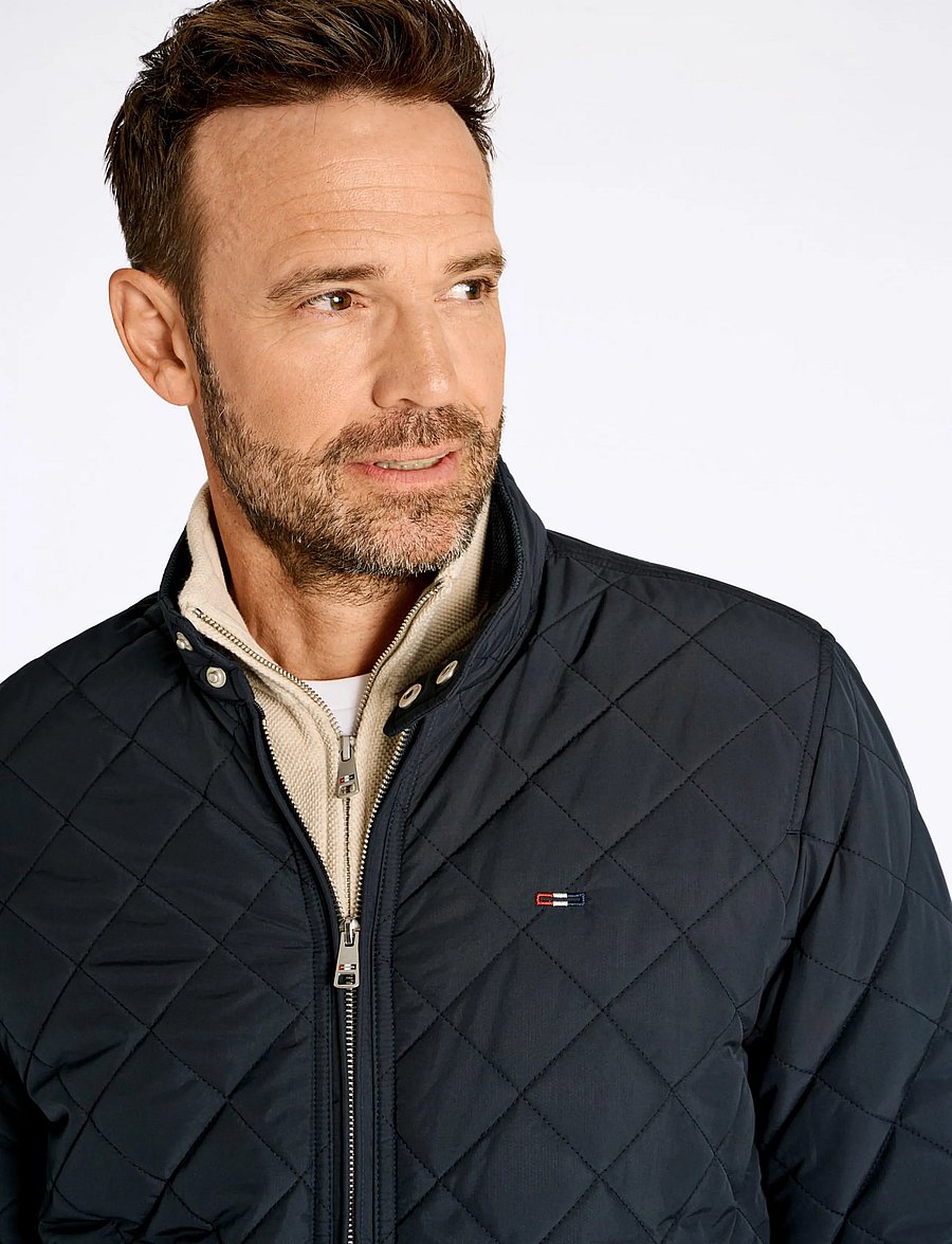 Bison - Classic quilted jacket - höstjackor - dk navy - 5