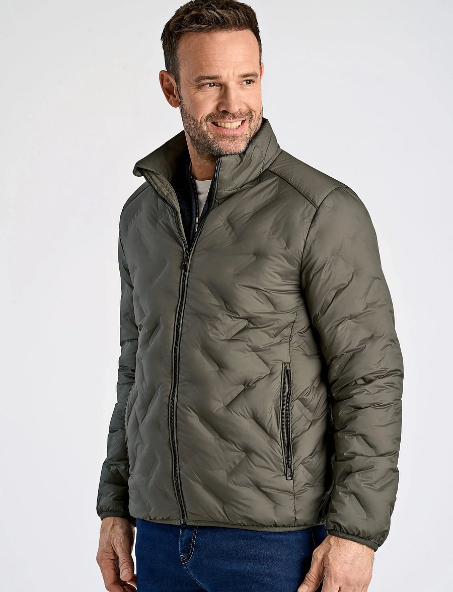 Bison - Quilted light weight jacket - herbstjacken - dk army - 0