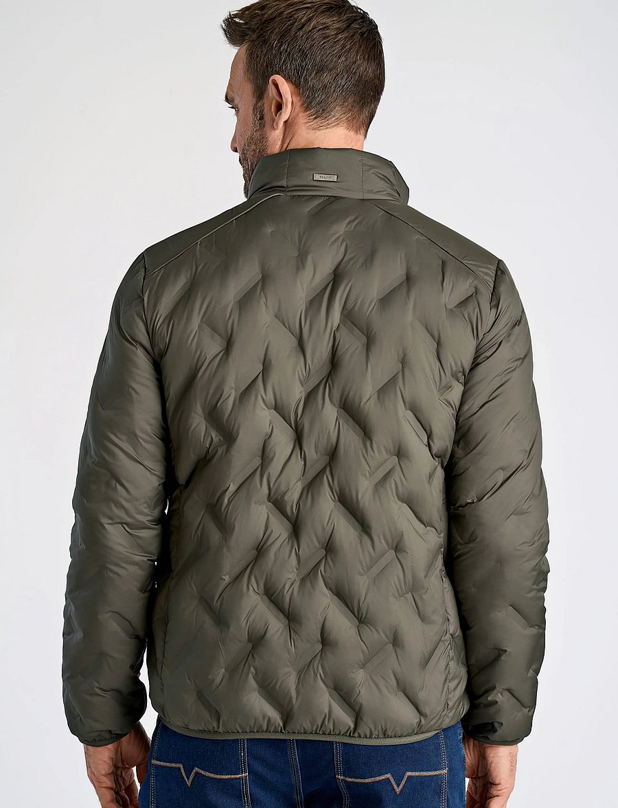 Bison - Quilted light weight jacket - herbstjacken - dk army - 3