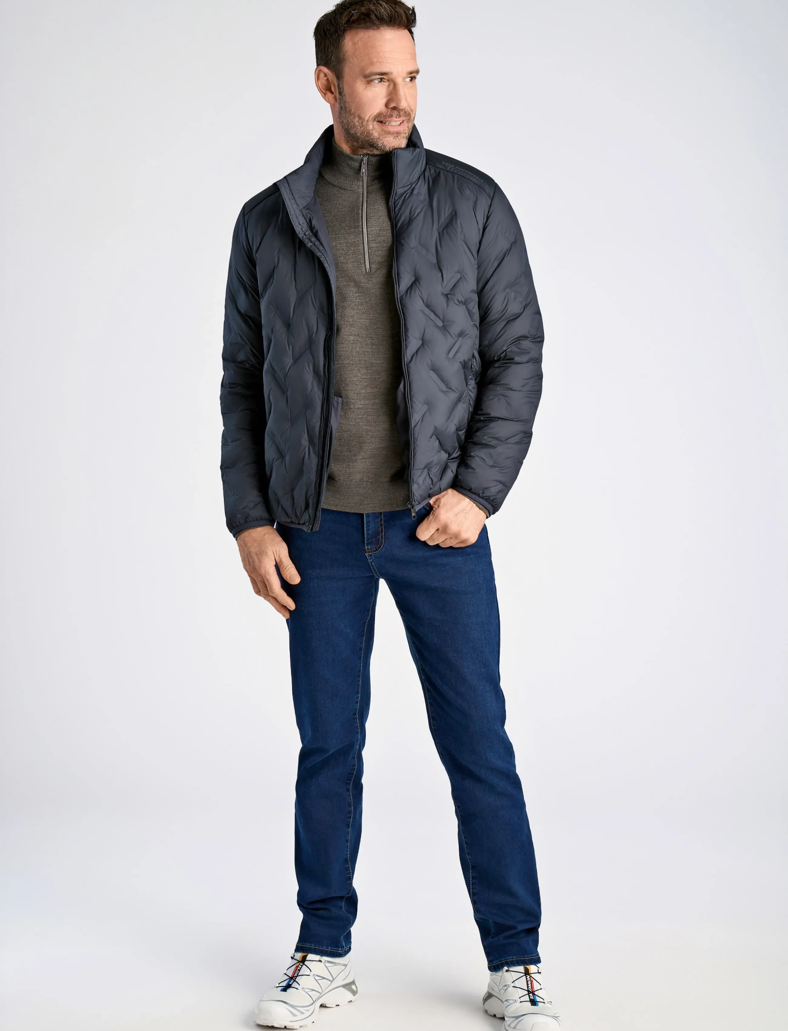 Bison - Quilted light weight jacket - herbstjacken - navy - 3