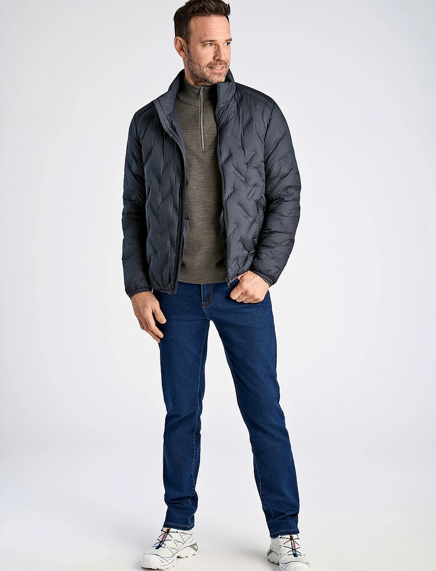 Bison - Quilted light weight jacket - herbstjacken - navy - 3