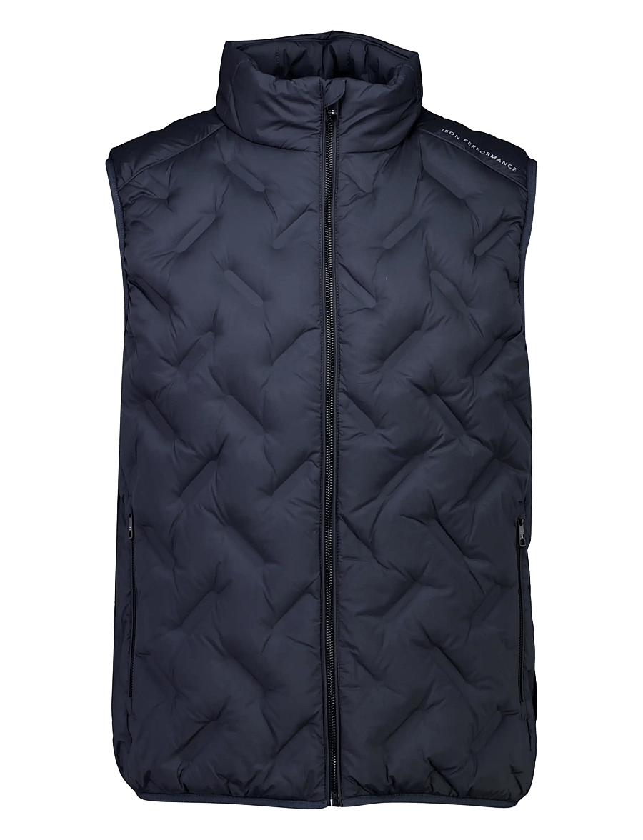 Bison - Quilted light weight vest - västar - navy - 0