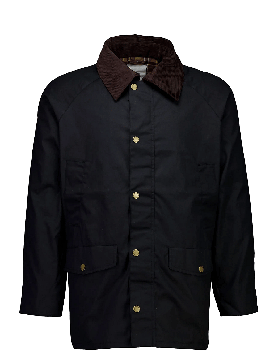 Bison - Waxed jacket - sügisjoped - black - 1
