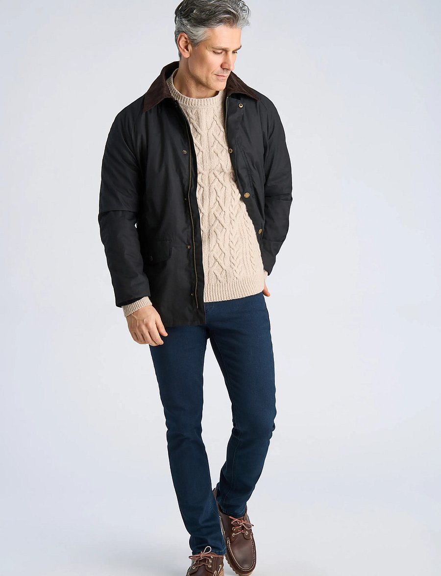Bison - Waxed jacket - sügisjoped - black - 3
