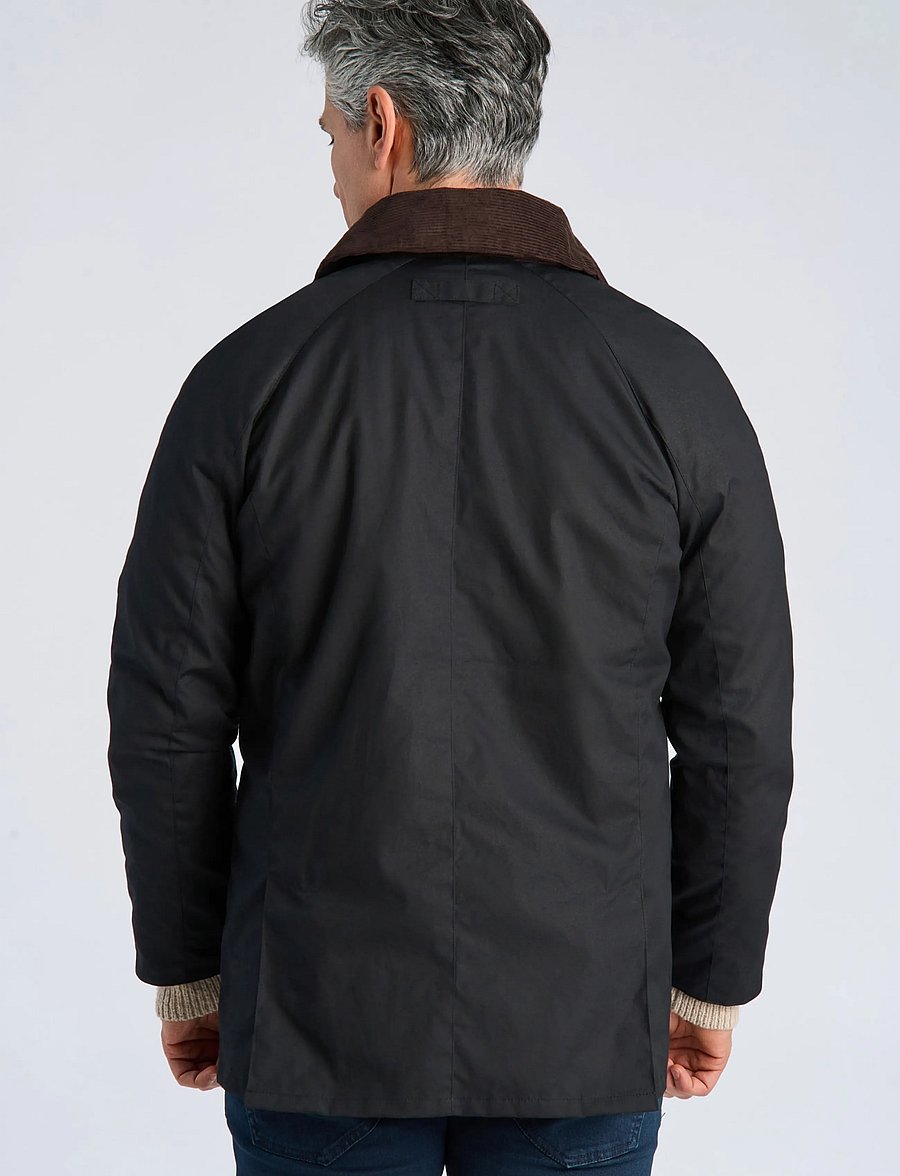 Bison - Waxed jacket - sügisjoped - black - 4